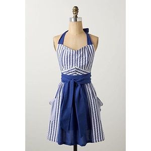 Anthropologie Stripe Dress Apron